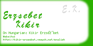 erzsebet kikir business card